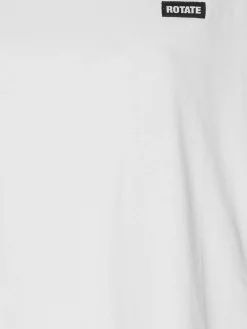 ROTATE BIRGER CHRISTENSEN T-Shirt<T-SHIRT CON PATCH LOGO Bianco, Nero