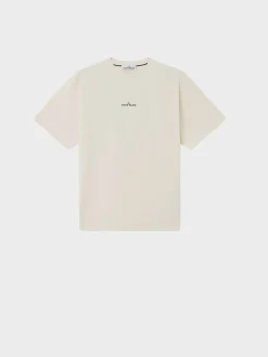STONE ISLAND T-Shirt<T-SHIRT CON STAMPA COMPASS CAMO Bianco, Blu, Grigio, Nero