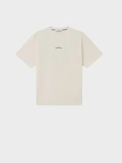 STONE ISLAND T-Shirt<T-SHIRT CON STAMPA COMPASS CAMO Bianco, Blu, Grigio, Nero