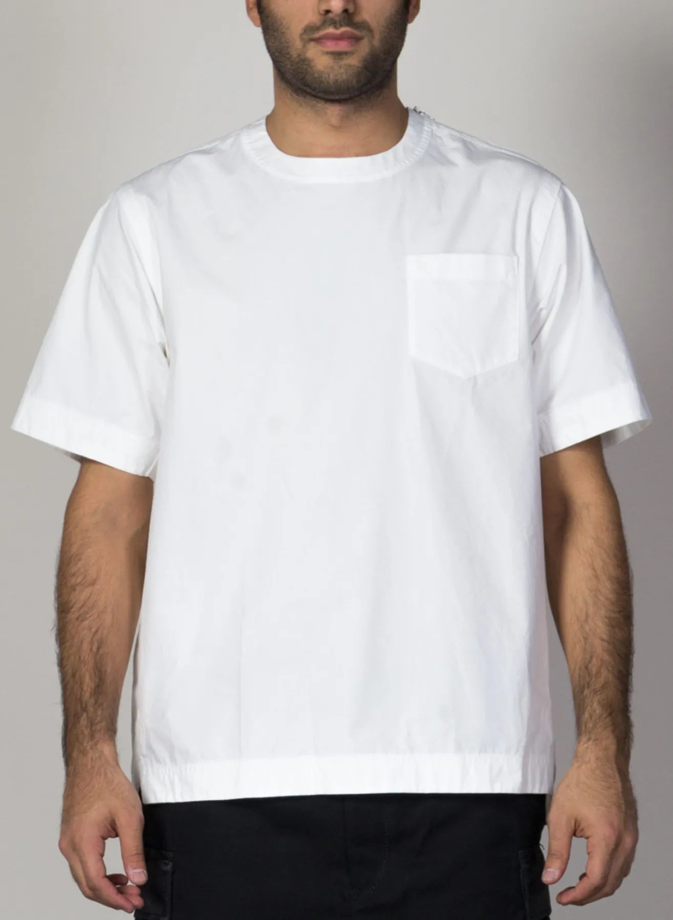T-Shirt<T-SHIRT COTTON PULLOVER Bianco