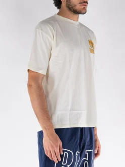 RHUDE T-Shirt<T-SHIRT CRESTA CIGAR Bianco, Giallo