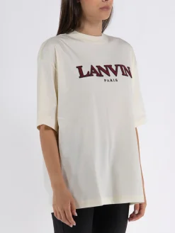 LANVIN T-Shirt<T-SHIRT CURB Beige, Nero, Rosso
