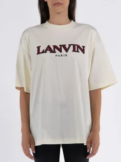 LANVIN T-Shirt<T-SHIRT CURB Beige, Nero, Rosso