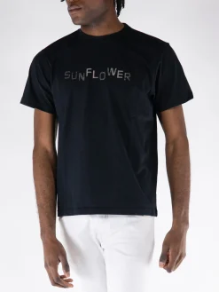 SUNFLOWER T-Shirt<T-SHIRT EASY OVERDYED Grigio, Nero