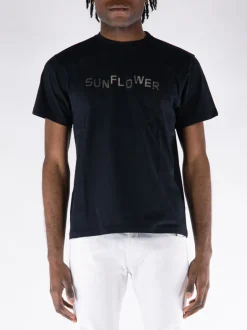 SUNFLOWER T-Shirt<T-SHIRT EASY OVERDYED Grigio, Nero