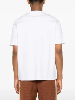 LANVIN T-Shirt<T-SHIRT EMBROIDERED Bianco