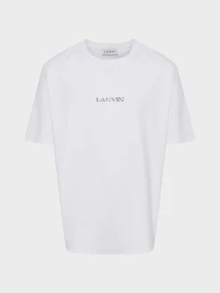 LANVIN T-Shirt<T-SHIRT EMBROIDERED Bianco