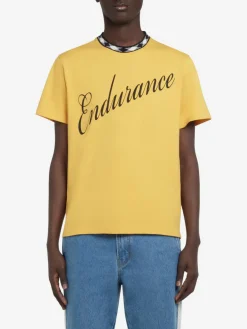 WALES BONNER T-Shirt<T-SHIRT ENDURANCE Giallo