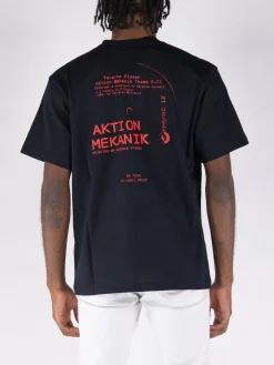 44 LABEL GROUP T-Shirt<T-SHIRT FIXMER Nero, Rosso
