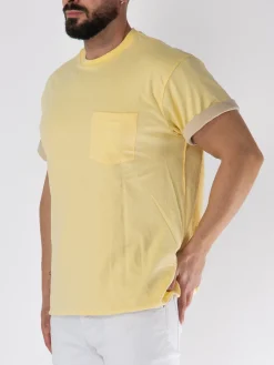 JOHN ELLIOTT T-Shirt<T-SHIRT FLIP JERSEY Beige, Giallo