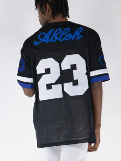 OFF-WHITE T-Shirt<T-SHIRT FOOTBAL MESH Bianco, Blu, Nero