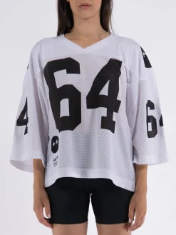 SUSI HUB MERCH T-Shirt<T-SHIRT FOOTBALL 64 Bianco, Nero
