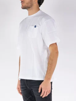 SACAI T-Shirt<T-SHIRT GIROCOLLO Bianco