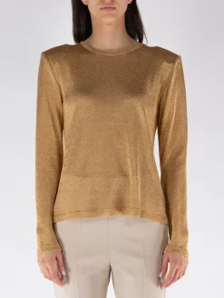 TOM FORD T-Shirt<T-SHIRT GIROCOLLO A MANICHE LUNGHE Giallo
