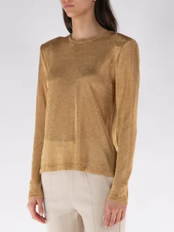 TOM FORD T-Shirt<T-SHIRT GIROCOLLO A MANICHE LUNGHE Giallo