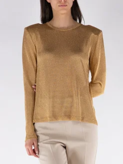 TOM FORD T-Shirt<T-SHIRT GIROCOLLO A MANICHE LUNGHE Giallo
