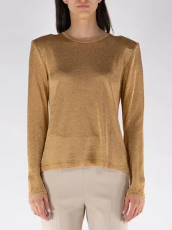 TOM FORD T-Shirt<T-SHIRT GIROCOLLO A MANICHE LUNGHE Giallo