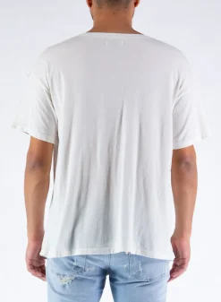 T-Shirt<T-SHIRT GIROCOLLO OVER Bianco