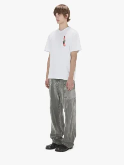 JW ANDERSON T-Shirt<T-SHIRT GNOMO CHEST Bianco
