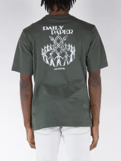 DAILY PAPER T-Shirt<T-SHIRT HAND IN HAND Bianco, Verde