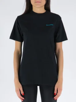 SPORTY&RICH T-Shirt<T-SHIRT HEALTH IS WEALTH Azzurro, Nero