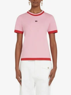 WALES BONNER T-Shirt<T-SHIRT HORIZON Rosa, Rosso