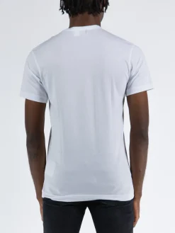 COMME DES GARCONS SHIRT T-Shirt<T-SHIRT IN MAGLIA DI COTONE Bianco, Nero, Rosso