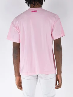 VETEMENTS. T-Shirt<T-SHIRT INSIDE-OUT EMBROIDERED LOGO Rosa