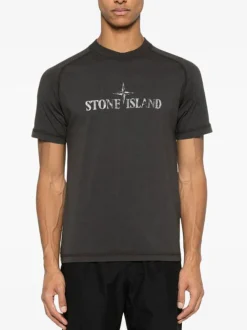 STONE ISLAND T-Shirt<T-SHIRT INSTITUTIONAL TWO Bianco, Grigio