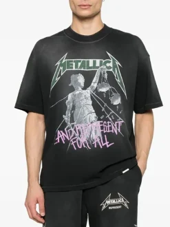 REPRESENT CLOTHING T-Shirt<T-SHIRT JUSTICE REPRESENT X METALLICA Bianco, Grigio, Nero, Rosa, Verde