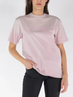 OFF-WHITE T-Shirt<T-SHIRT LAUNDRY CASUAL TEE Rosa
