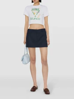 CASABLANCA T-Shirt<T-SHIRT LE JEU PRINTED BABY Bianco, Verde