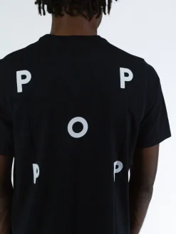 POP TRADING COMPANY T-Shirt<T-SHIRT LOGO Nero