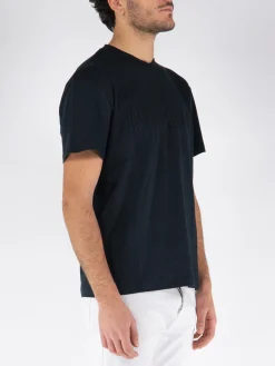 JW ANDERSON T-Shirt<T-SHIRT LOGO EMBROIDERY Nero