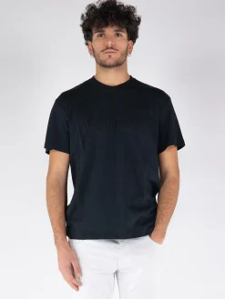 JW ANDERSON T-Shirt<T-SHIRT LOGO EMBROIDERY Nero