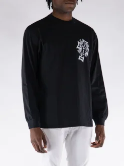 ARIES T-Shirt<T-SHIRT LONGSLEEVE AGED LORDS OF ART TRIP Bianco, Nero