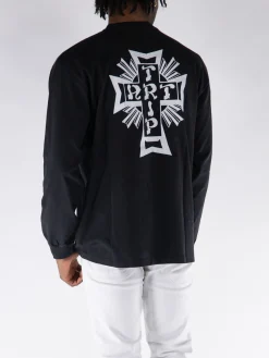 ARIES T-Shirt<T-SHIRT LONGSLEEVE AGED LORDS OF ART TRIP Bianco, Nero