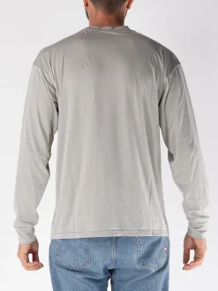 SATISFY Polo<T-SHIRT LONGSLEEVE AURALITE Grigio