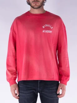NAHMIAS T-Shirt<T-SHIRT LONGSLEEVE MIRACLE ACADEMY Bianco, Rosso
