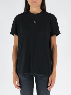 STELLA MCCARTNEY T-Shirt<T-SHIRT MINI STAR EMBROIDERY Nero