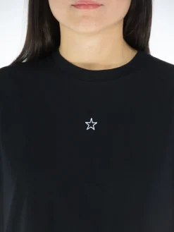 STELLA MCCARTNEY T-Shirt<T-SHIRT MINI STAR EMBROIDERY Nero