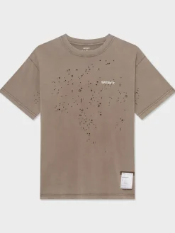 SATISFY T-Shirt<T-SHIRT MOTHTECH Bianco, Marrone