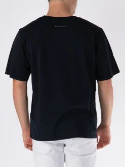 MM6 MAISON MARGIELA T-Shirt<T-SHIRT NUMBERS-MOTIF Bianco, Nero