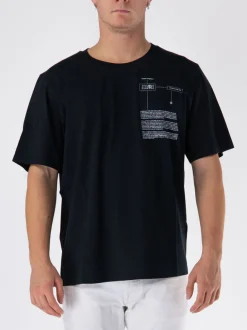 MM6 MAISON MARGIELA T-Shirt<T-SHIRT NUMBERS-MOTIF Bianco, Nero