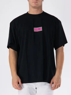 MM6 MAISON MARGIELA T-Shirt<T-SHIRT NUMERIC SIGNATURE Nero, Rosa, Verde