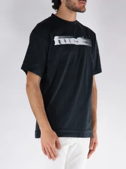 FUCT. T-Shirt<T-SHIRT OG BLURRED LOGO TEE Bianco, Nero