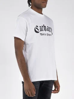 CARHARTT WIP T-Shirt<T-SHIRT ONYX Bianco, Nero