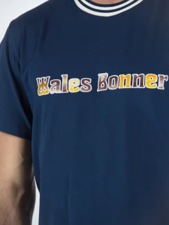 WALES BONNER T-Shirt<T-SHIRT ORIGINAL TEE Blu