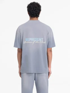 REPRESENT CLOTHING T-Shirt<T-SHIRT PATRON OF THE CLUB Azzurro, Bianco, Grigio