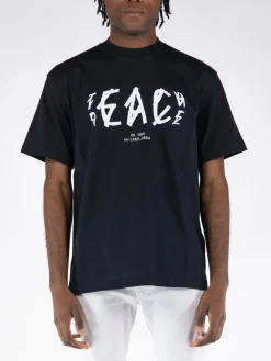 44 LABEL GROUP T-Shirt<T-SHIRT PEACE Bianco, Nero